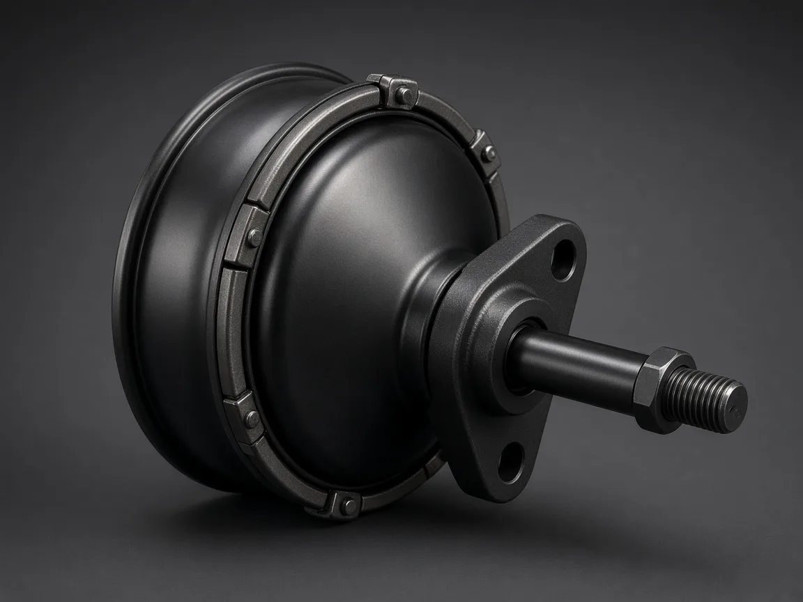 Commercial truck pneumatic air-brake chamber