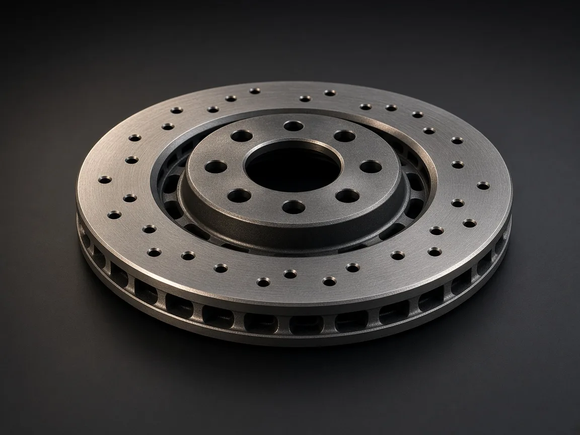 Ventilated passenger car brake disc