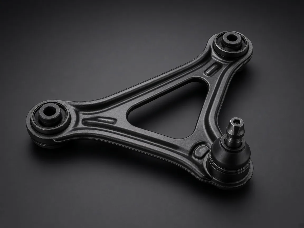Passenger car suspension control arm